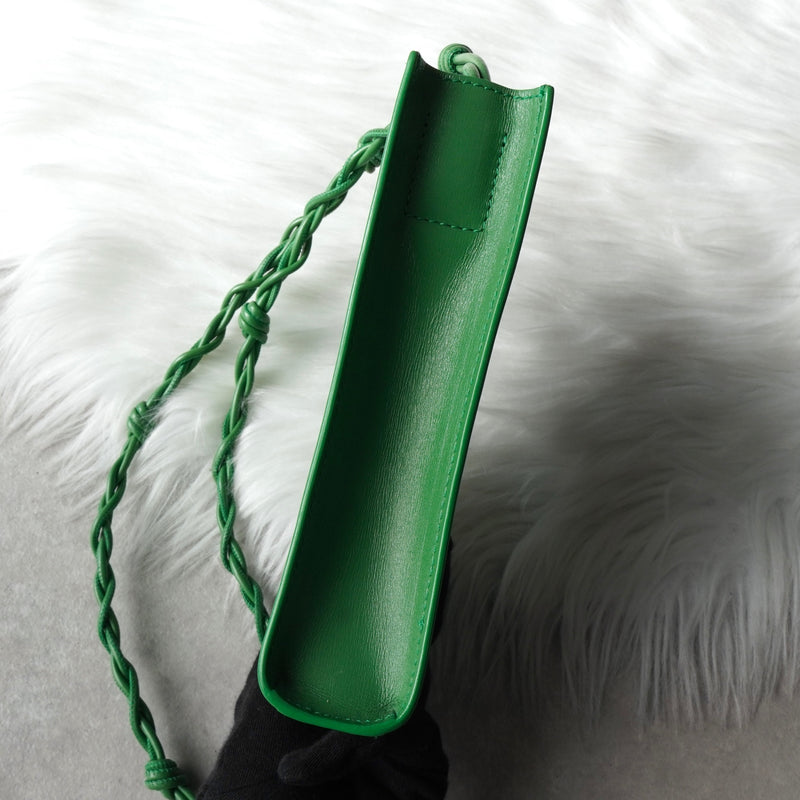 ジルサンダー タングル スモール レザー ショルダーバッグ グリーン