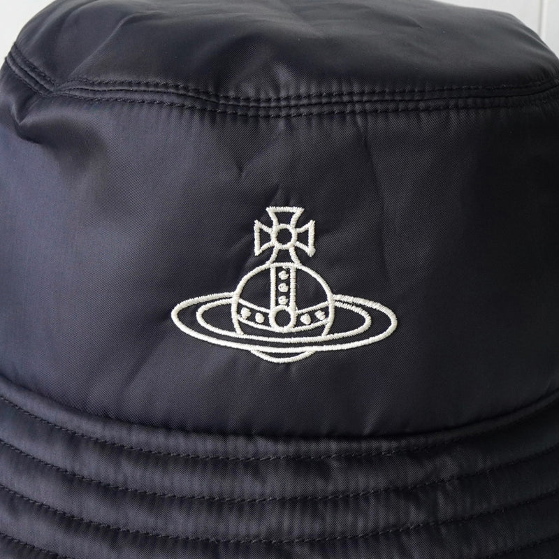 ヴィヴィアン ウエストウッド オーブ ナイロン バケットハット ネイビー