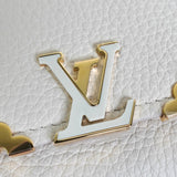 ルイ ヴィトン ポルトフォイユ カプシーヌ コンパクト クオーツ 三つ折り財布 ホワイト M11363