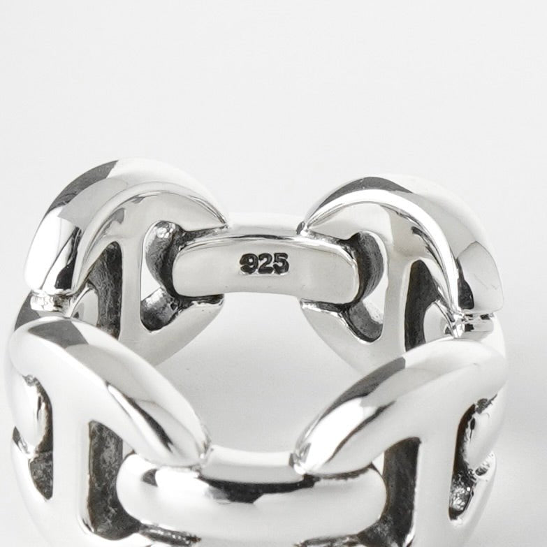 ホーセンブース QUAD LINK シルバー925 指輪 リング サイズ8 / 16号 新品仕上げ - NEWSED