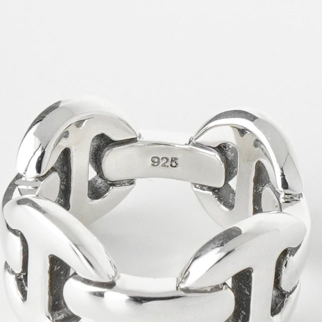 ホーセンブース QUAD LINK シルバー925 指輪 リング サイズ9 / 19号 新品仕上げ - NEWSED