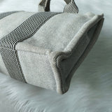 エルメス フールトゥPM キャンバス ハンドバッグ ホワイト / ブラック