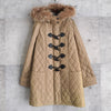 Raccoon Dog Fur Quilting Coat