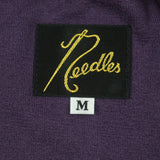 ニードルズ R.C. Track Jacket 刺繍入り ベロア ダブルジップアップ トラックジャケット パープル M メンズ - NEWSED