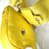 プラダ テスートナイロン / サフィアーノレザー トライアングルロゴ Re - Edition 2005 2WAY ショルダーバッグ ワンショルダーバッグ イエロー - NEWSED