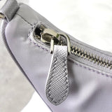 プラダ テスートナイロン / サフィアーノレザー トライアングルロゴ Re - Edition 2005 ワンショルダーバッグ ラベンダー - NEWSED