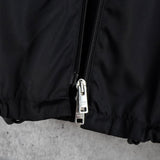プラダ Re - Nylon トライアングルロゴ ナイロン シャツジャケット メンズ ブラック - NEWSED