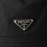 プラダ RE - NYLON ポコノ テスート ナイロン バケットハット 帽子 三角プレート トライアングルロゴ ブラック 保存袋付き - NEWSED