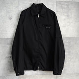 プラダ Re - Nylon トライアングルロゴ ナイロン シャツジャケット メンズ ブラック - NEWSED