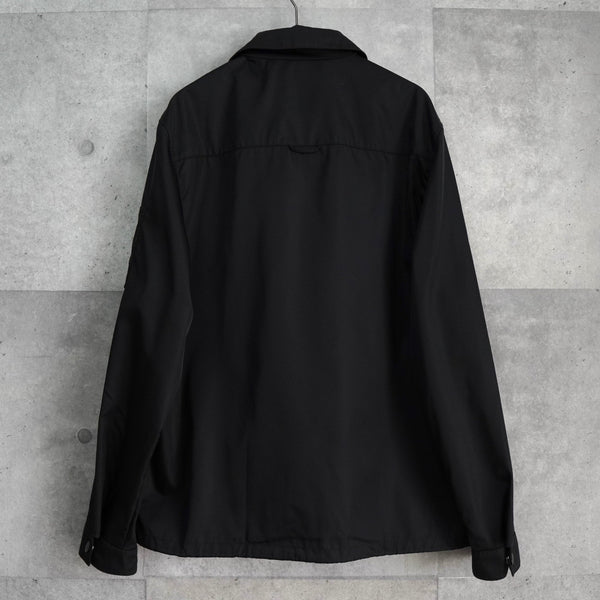 プラダ Re - Nylon トライアングルロゴ ナイロン シャツジャケット メンズ ブラック - NEWSED