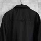プラダ Re - Nylon トライアングルロゴ ナイロン シャツジャケット メンズ ブラック - NEWSED