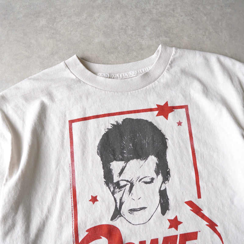 Remake｜"David Bowie" cropped tee shirt - NEWSED