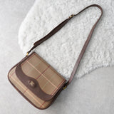 Retro Check Shoulder Bag - NEWSED