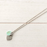 "Return to Tiffany" Double Heart Tags Silver Necklace - NEWSED