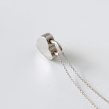 Return To Tiffany Heart Padlock Motif Silver 925 Necklace - NEWSED