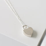 Return To Tiffany Heart Padlock Motif Silver 925 Necklace - NEWSED