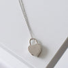 Return To Tiffany Heart Padlock Motif Silver 925 Necklace