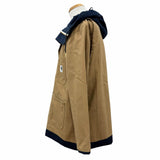 サカイ　カーハート Reversible Coat 3 コーデュロイ使い フーデッド ダブルジップアップ リバーシブル コート ベージュ 1 メンズ - NEWSED