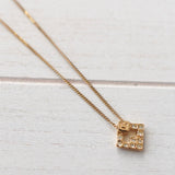 Rhinestone Gold Necklace - NEWSED