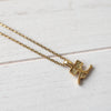 Rhinestone Gold Necklace