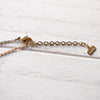 Rhinestone Heart Motif Gold Necklace