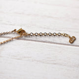 Rhinestone Heart Motif Gold Necklace - NEWSED