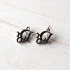 Rhinestone Silver Pierce