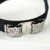 Rhinestone Vala Ribbon Headband - NEWSED
