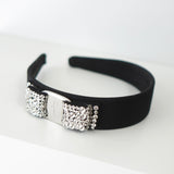 Rhinestone Vala Ribbon Headband - NEWSED