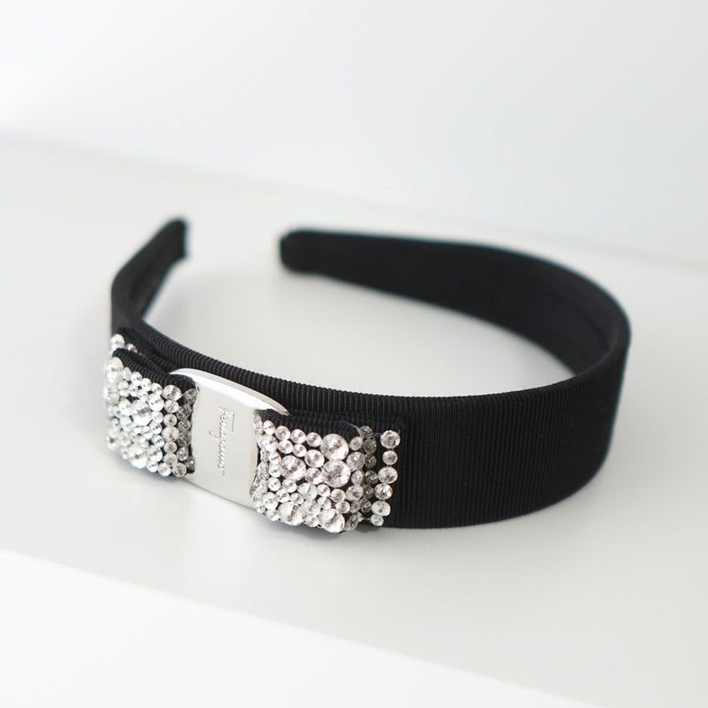 Rhinestone Vala Ribbon Headband - NEWSED