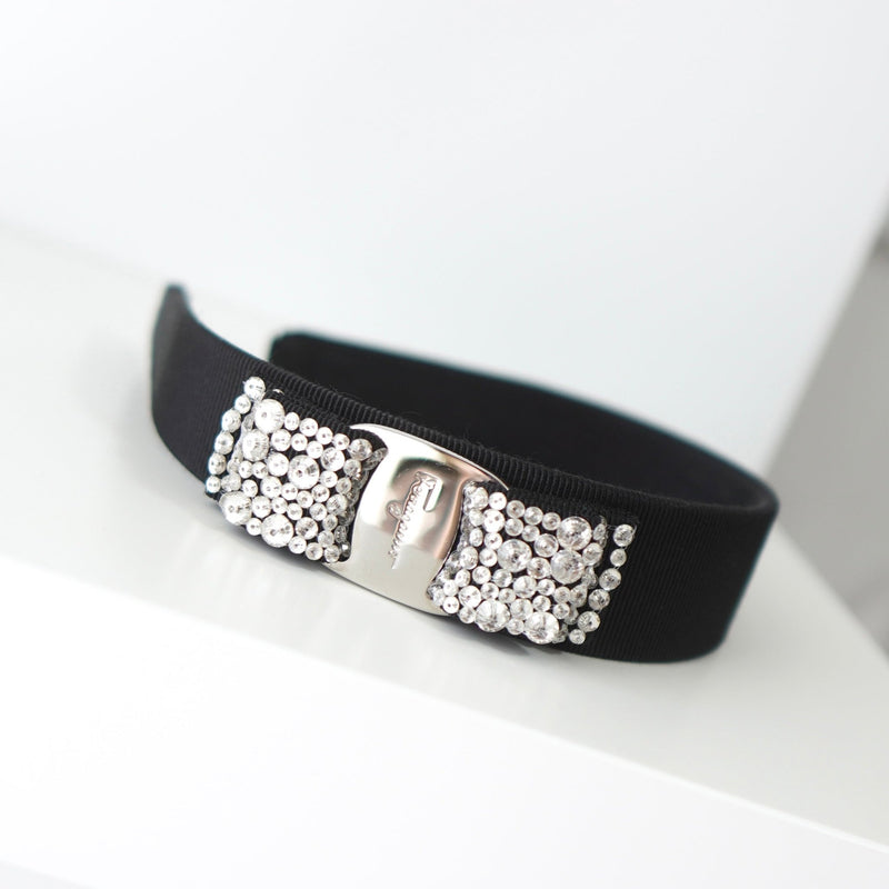 Rhinestone Vala Ribbon Headband - NEWSED