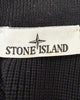 ストーンアイランド RIBBED SOFT ORIGINAL COTTON ロゴワッペン ドライバーズニット ブルゾン ブラック XL メンズ