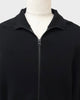 ストーンアイランド RIBBED SOFT ORIGINAL COTTON ロゴワッペン ドライバーズニット ブルゾン ブラック XL メンズ