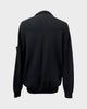 ストーンアイランド RIBBED SOFT ORIGINAL COTTON ロゴワッペン ドライバーズニット ブルゾン ブラック XL メンズ