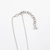 Ribbon Motif Silver Necklace