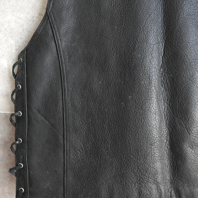 Riders Leather Vest - NEWSED