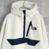 ザ ノースフェイス RIMO Fleece Anorak Hood Jacket ロゴ ハーフジップ ボア フリースジャケット ホワイト