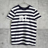 ポロ ラルフローレン ボーダー柄 RLロゴ Tシャツ ブラック × ホワイト