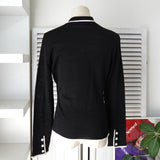 クリスチャン ディオール ロゴ 刺繍 長袖トップス カットソー ブラック レディース