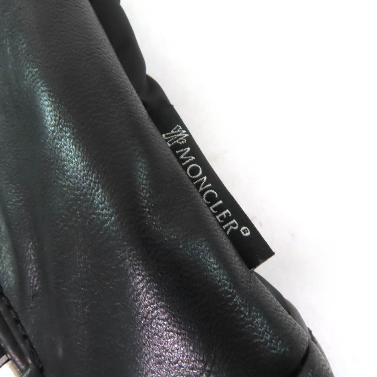 モンクレール RODEIA ロゴボタン付 ZIP UP レザーベスト ダウン ダウンベスト ブラック 0 レディース - NEWSED
