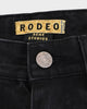 アクネ ストゥディオズ RODEO ロデオ パッチワーク デニムパンツ ブラック サイズ36 レディース