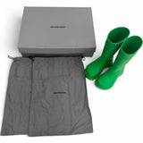 バレンシアガ×クロックス RUBBER CROCS BOOTS ロングブーツ グリーン 40 メンズ 未使用品 - NEWSED