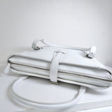 ロエベ レザー トートバッグ ホワイト