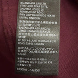 バレンシアガ テープロゴ ダメージ加工 オーバーサイズ 半袖Ｔシャツ ボルドー S メンズ - NEWSED