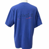 バレンシアガ ダメージ加工 キャンペーンロゴ 半袖Ｔシャツ ネイビー S メンズ - NEWSED