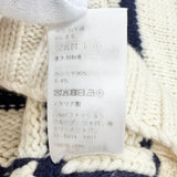 セリーヌ マリニエール ボーダー ボートネック クロップド 長袖 ニット アイボリー S レディース - NEWSED