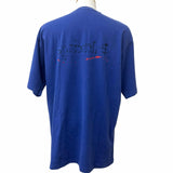 バレンシアガ ダメージ加工 キャンペーンロゴ 半袖Ｔシャツ ネイビー S メンズ - NEWSED