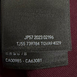 バレンシアガ テープロゴ ダメージ加工 オーバーサイズ 半袖Ｔシャツ ボルドー S メンズ - NEWSED