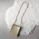 ジルサンダー タングル スモール レザー ショルダーバッグ ベージュ