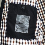 アクアスキュータム  コーデュロイ襟 キルティングジャケット ブラック